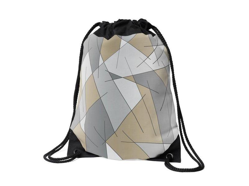 Drawstring Bags-ABSTRACT LINES #1 Drawstring Bags-from COLORADDICTED.COM-