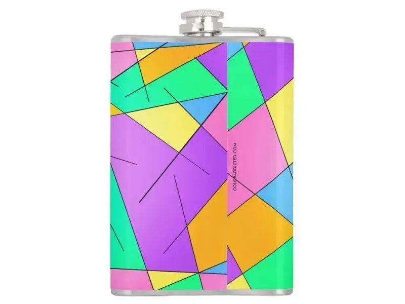 Hip Flasks-ABSTRACT LINES #1 Hip Flasks-from COLORADDICTED.COM-
