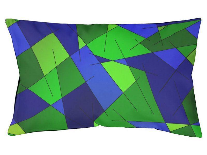 Dog Beds-ABSTRACT LINES #1 Indoor/Outdoor Dog Beds-Blues &amp; Greens-from COLORADDICTED.COM-