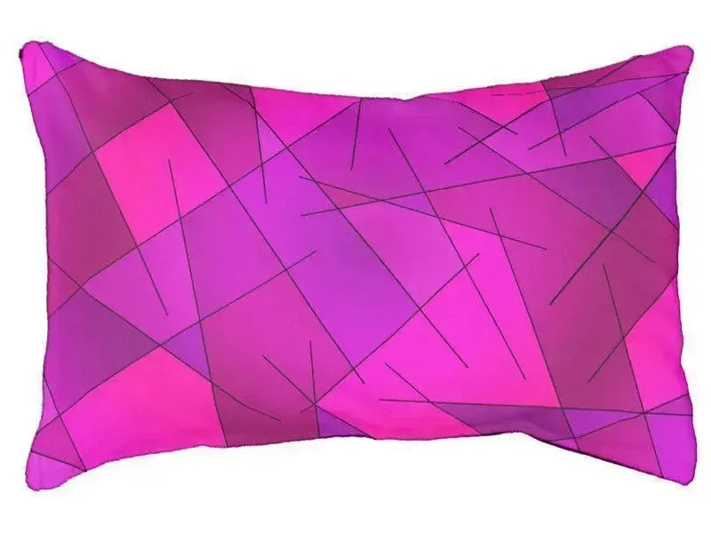 Dog Beds-ABSTRACT LINES #1 Indoor/Outdoor Dog Beds-Purples, Violets, Fuchsias & Magentas-from COLORADDICTED.COM-