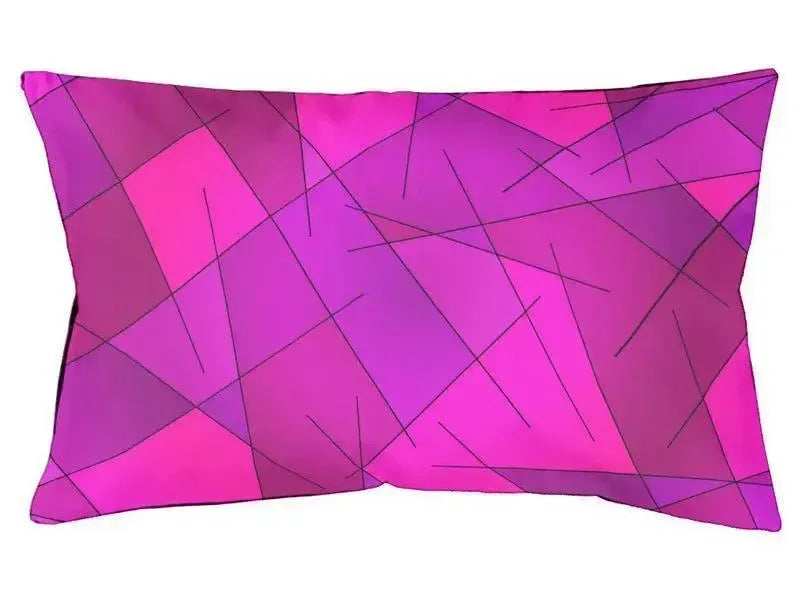 Dog Beds-ABSTRACT LINES #1 Indoor/Outdoor Dog Beds-Purples, Violets, Fuchsias & Magentas-from COLORADDICTED.COM-