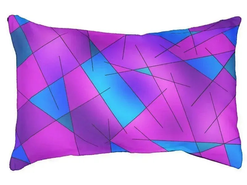 Dog Beds-ABSTRACT LINES #1 Indoor/Outdoor Dog Beds-Purples, Violets, Fuchsias & Turquoises-from COLORADDICTED.COM-