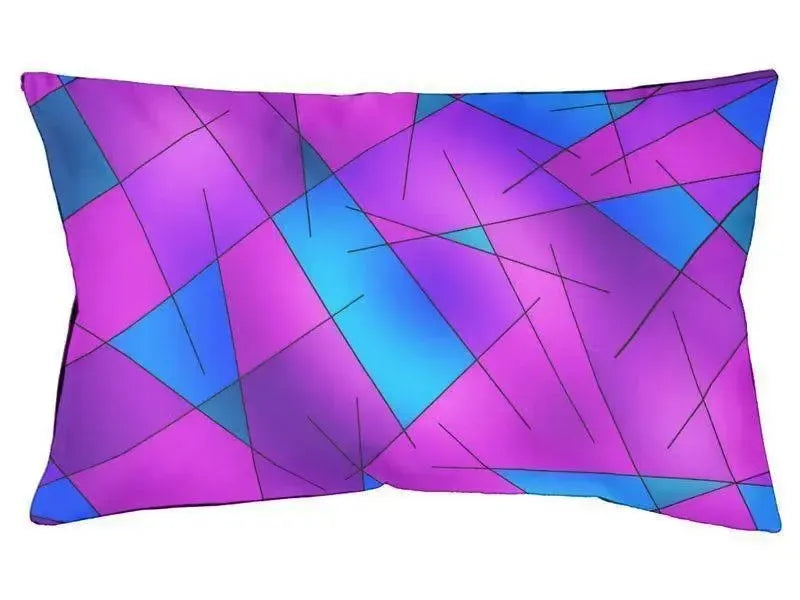 Dog Beds-ABSTRACT LINES #1 Indoor/Outdoor Dog Beds-Purples, Violets, Fuchsias & Turquoises-from COLORADDICTED.COM-
