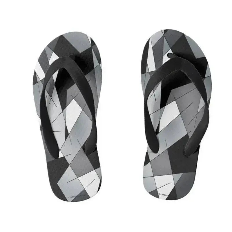 Kids Flip Flops-ABSTRACT LINES #1 Kids Flip Flops-Multicolor Bright-from COLORADDICTED.COM-