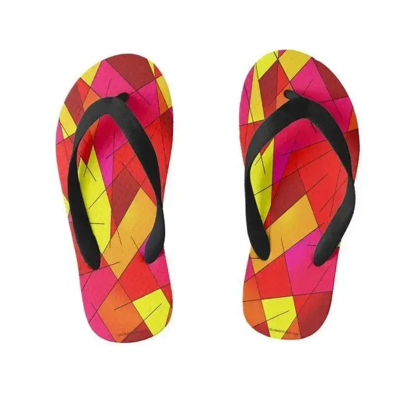 Kids Flip Flops-ABSTRACT LINES #1 Kids Flip Flops-from COLORADDICTED.COM-