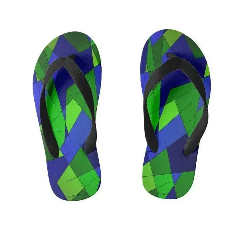 Kids Flip Flops-ABSTRACT LINES #1 Kids Flip Flops-from COLORADDICTED.COM-
