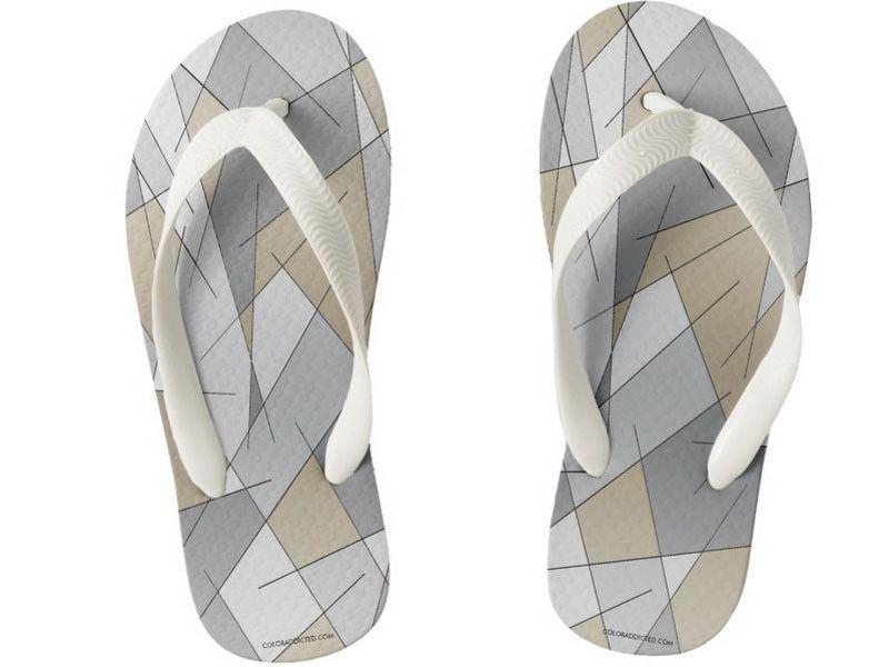 Kids Flip Flops-ABSTRACT LINES #1 Kids Flip Flops-from COLORADDICTED.COM-