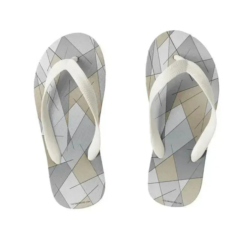 Kids Flip Flops-ABSTRACT LINES #1 Kids Flip Flops-from COLORADDICTED.COM-