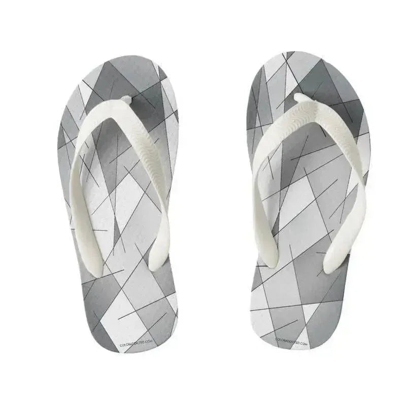 Kids Flip Flops-ABSTRACT LINES #1 Kids Flip Flops-from COLORADDICTED.COM-