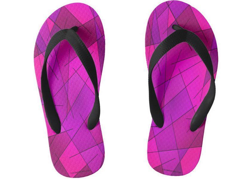 Kids Flip Flops-ABSTRACT LINES #1 Kids Flip Flops-from COLORADDICTED.COM-