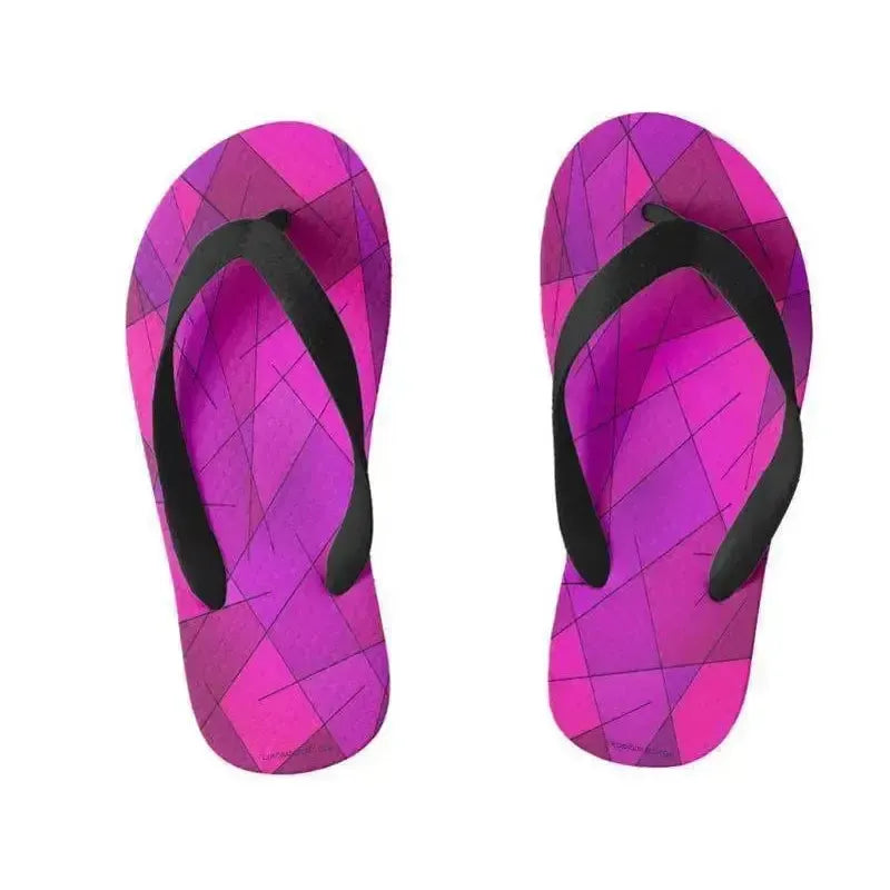 Kids Flip Flops-ABSTRACT LINES #1 Kids Flip Flops-from COLORADDICTED.COM-