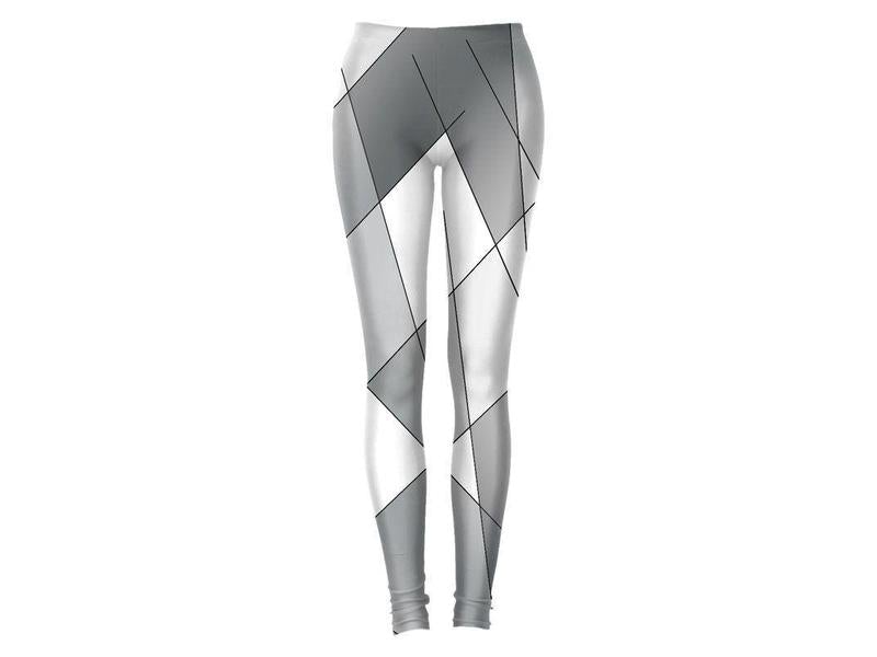 Leggings-ABSTRACT LINES #1 Leggings-Grays &amp; White-from COLORADDICTED.COM-
