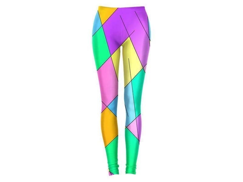 Leggings-ABSTRACT LINES #1 Leggings-Multicolor Light-from COLORADDICTED.COM-