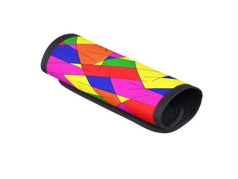 Luggage Handle Wraps-ABSTRACT LINES #1 Luggage Handle Wraps-Multicolor Bright-from COLORADDICTED.COM-