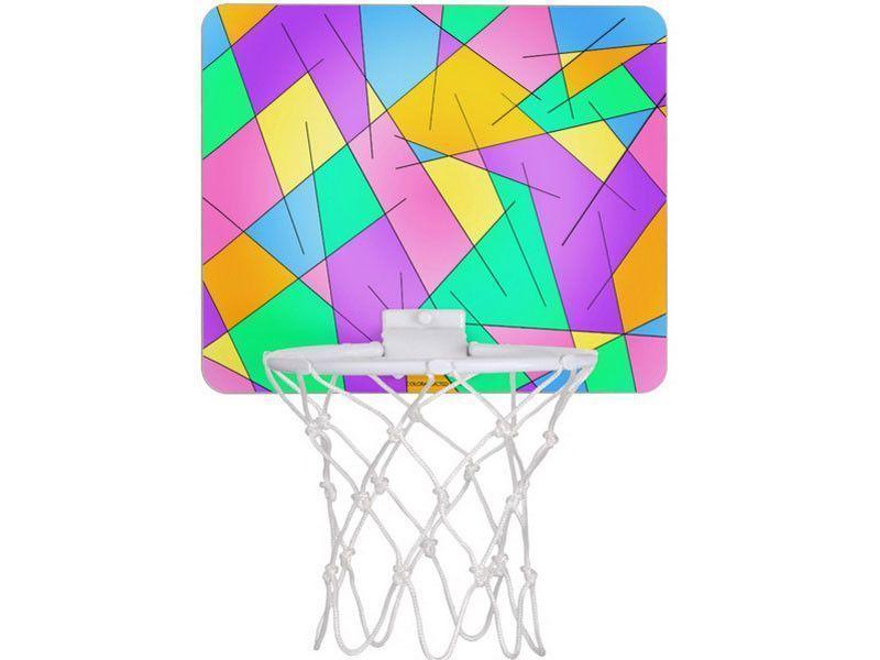 Mini Basketball Hoops-ABSTRACT LINES #1 Mini Basketball Hoops-Multicolor Light-from COLORADDICTED.COM-