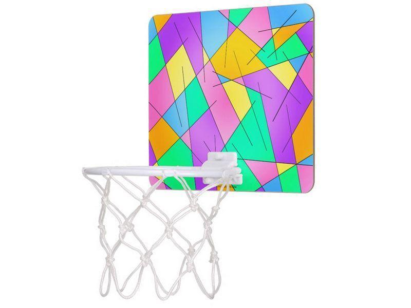 Mini Basketball Hoops-ABSTRACT LINES #1 Mini Basketball Hoops-Multicolor Light-from COLORADDICTED.COM-