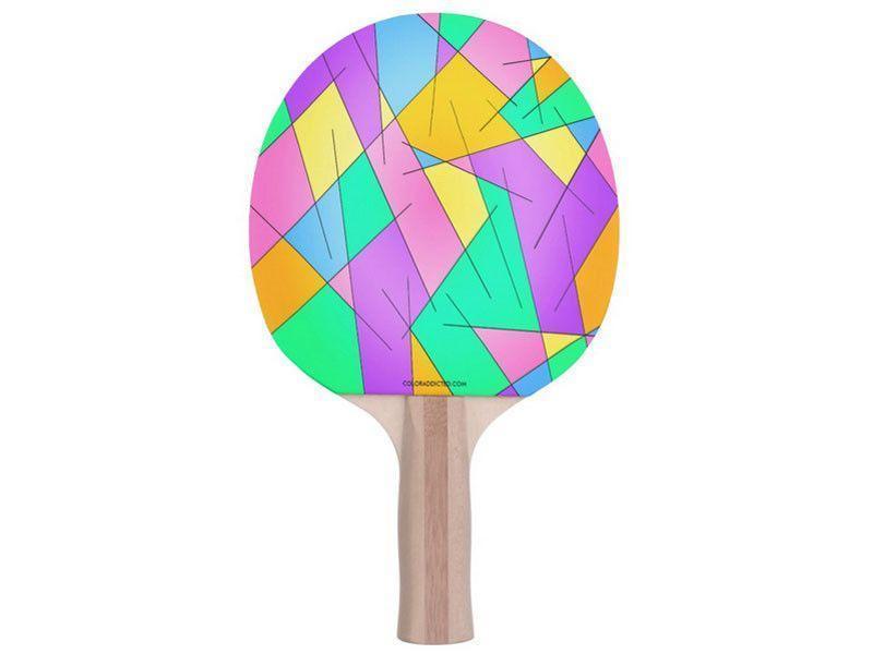 Ping Pong Paddles-ABSTRACT LINES #1 Ping Pong Paddles-Multicolor Light-from COLORADDICTED.COM-