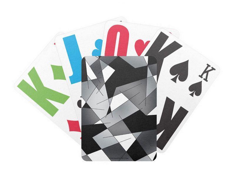 Playing Cards-ABSTRACT LINES #1 Premium Bicycle® E-Z See® LoVision® Playing Cards for visually impaired players-from COLORADDICTED.COM-