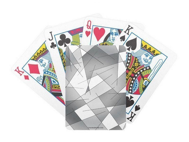 Playing Cards-ABSTRACT LINES #1 Premium Bicycle® Playing Cards-from COLORADDICTED.COM-