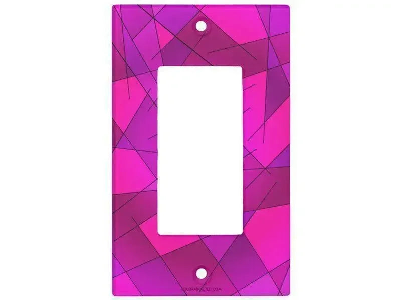 Rocker Light Switch Covers-ABSTRACT LINES #1 Single, Double & Triple-Rocker Light Switch Covers-from COLORADDICTED.COM-
