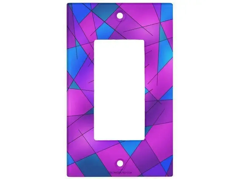 Rocker Light Switch Covers-ABSTRACT LINES #1 Single, Double & Triple-Rocker Light Switch Covers-from COLORADDICTED.COM-