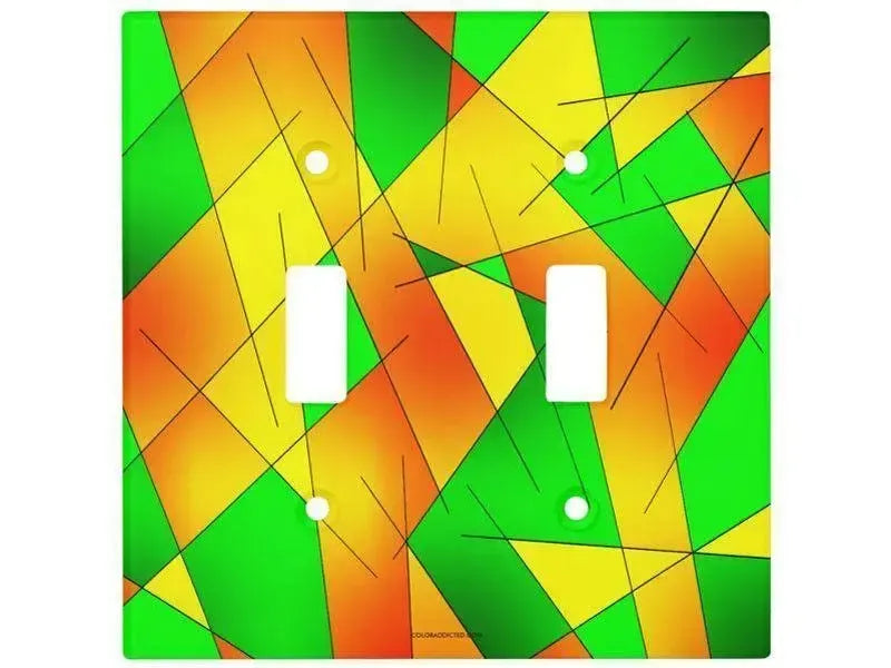 Toggle Light Switch Covers-ABSTRACT LINES #1 Single, Double & Triple-Toggle Light Switch Covers-from COLORADDICTED.COM-