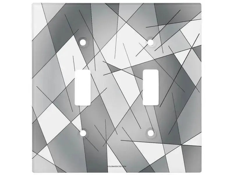 Toggle Light Switch Covers-ABSTRACT LINES #1 Single, Double & Triple-Toggle Light Switch Covers-from COLORADDICTED.COM-