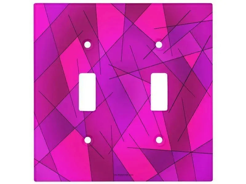 Toggle Light Switch Covers-ABSTRACT LINES #1 Single, Double & Triple-Toggle Light Switch Covers-from COLORADDICTED.COM-