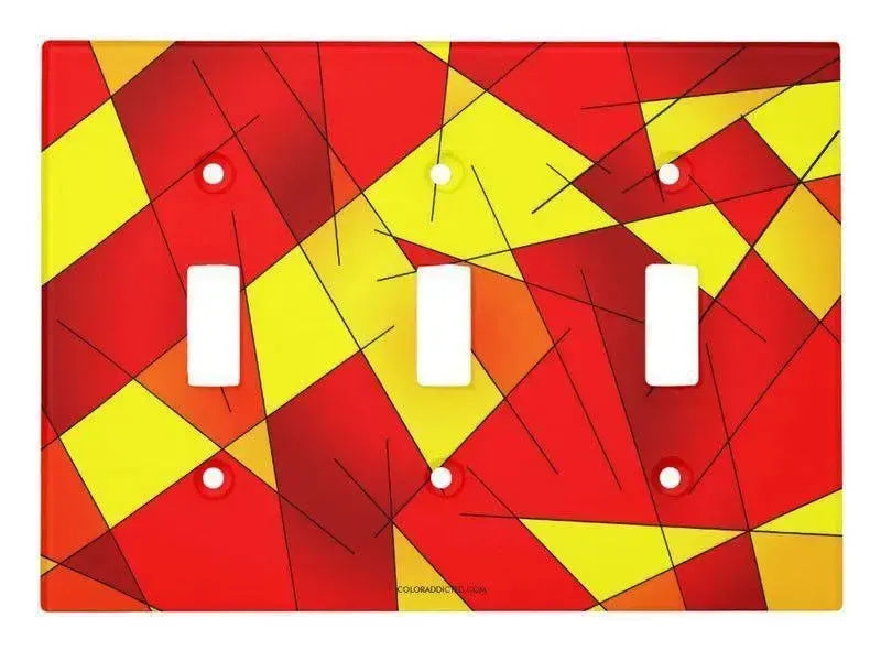 Toggle Light Switch Covers-ABSTRACT LINES #1 Single, Double & Triple-Toggle Light Switch Covers-from COLORADDICTED.COM-