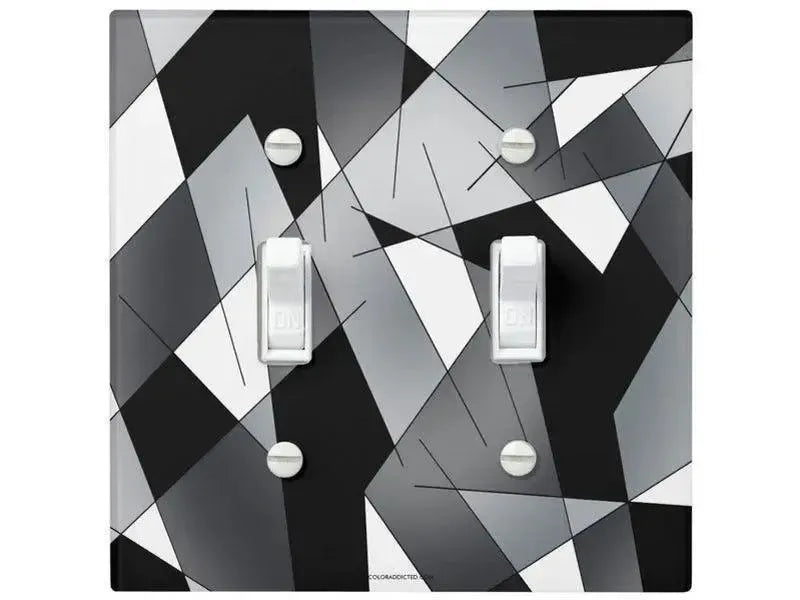 Toggle Light Switch Covers-ABSTRACT LINES #1 Single, Double & Triple-Toggle Light Switch Covers-from COLORADDICTED.COM-