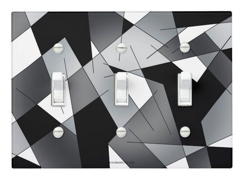 Light Switch Covers-ABSTRACT LINES #1 Single, Double &amp; Triple-Toggle Light Switch Covers-from COLORADDICTED.COM-