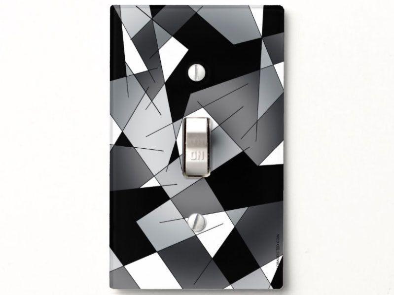 Light Switch Covers-ABSTRACT LINES #1 Single, Double &amp; Triple-Toggle Light Switch Covers-from COLORADDICTED.COM-