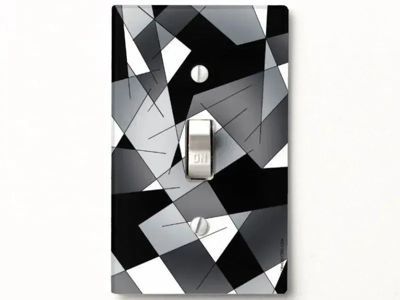 Toggle Light Switch Covers-ABSTRACT LINES #1 Single, Double & Triple-Toggle Light Switch Covers-from COLORADDICTED.COM-