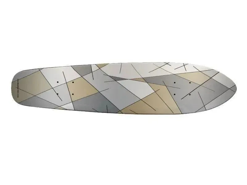 Skateboards-ABSTRACT LINES #1 Skateboards-Grays & Beiges-from COLORADDICTED.COM-