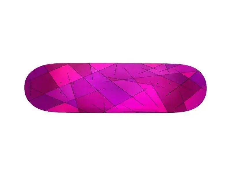 Skateboards-ABSTRACT LINES #1 Skateboards-Purples & Violets & Fuchsias & Magentas-from COLORADDICTED.COM-