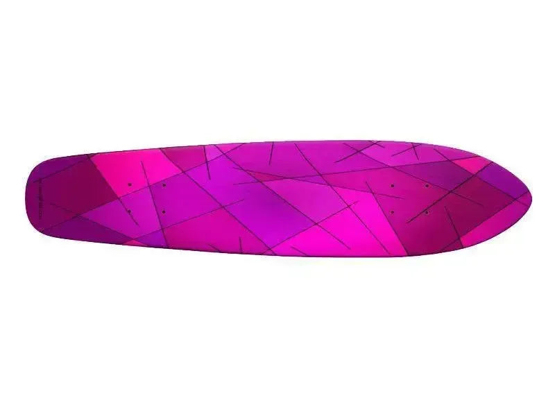 Skateboards-ABSTRACT LINES #1 Skateboards-Purples & Violets & Fuchsias & Magentas-from COLORADDICTED.COM-