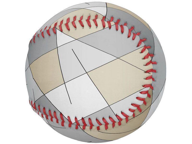 Softballs-ABSTRACT LINES #1 Softballs-Grays &amp; Beiges-from COLORADDICTED.COM-
