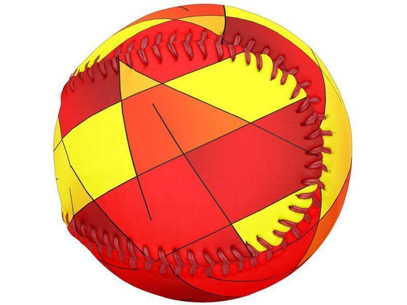 Softballs-ABSTRACT LINES #1 Softballs-Reds &amp; Oranges &amp; Yellows-from COLORADDICTED.COM-