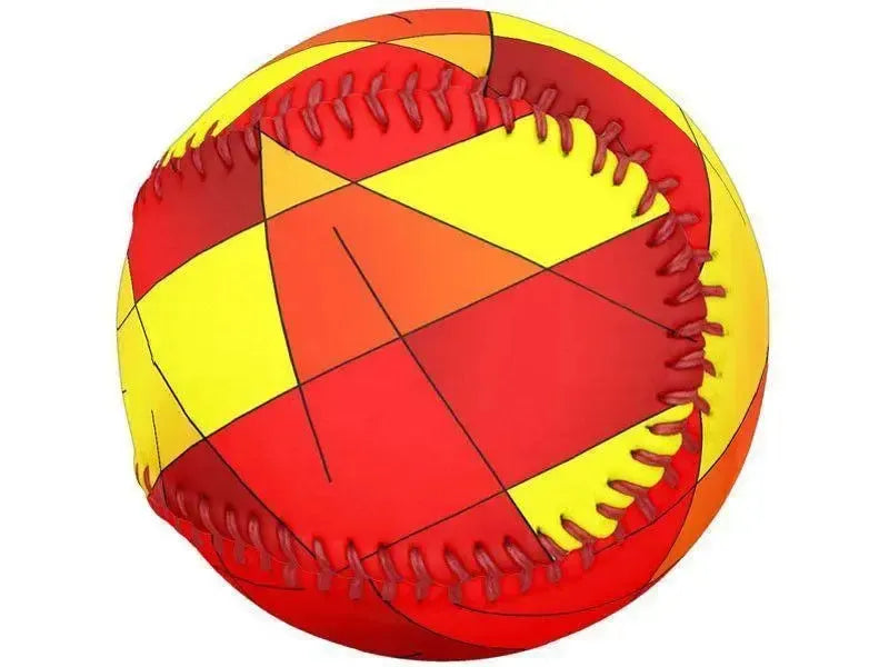 Softballs-ABSTRACT LINES #1 Softballs-Reds & Oranges & Yellows-from COLORADDICTED.COM-