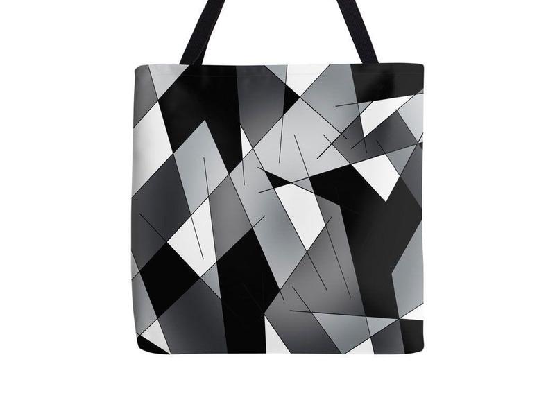 Tote Bags-ABSTRACT LINES #1 Tote Bags-from COLORADDICTED.COM-