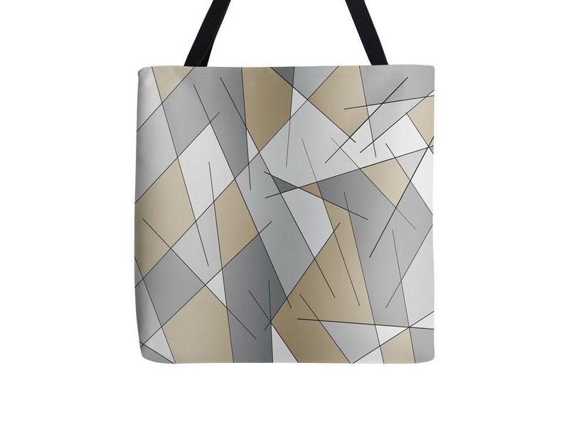 Tote Bags-ABSTRACT LINES #1 Tote Bags-from COLORADDICTED.COM-