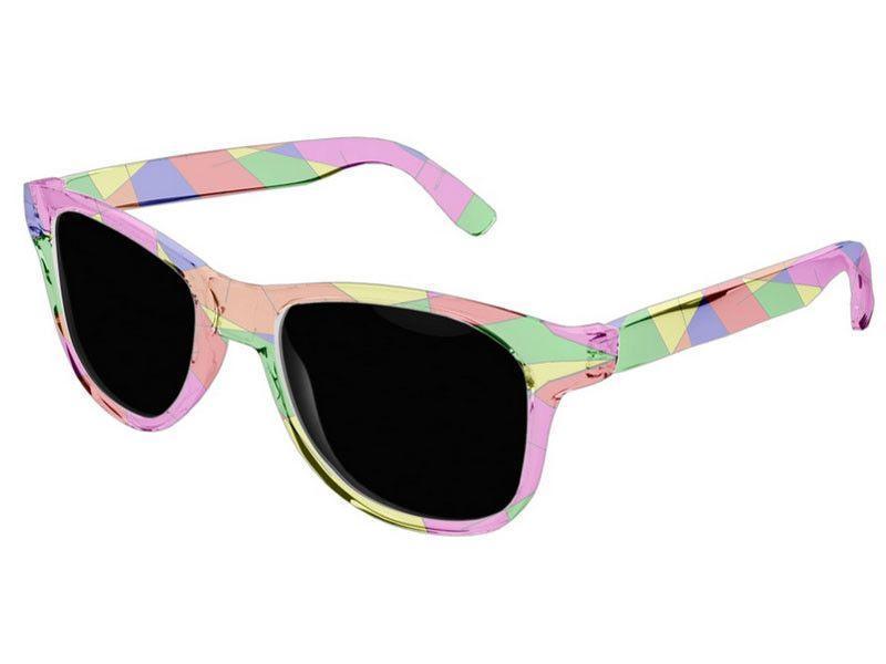 Wayfarer Sunglasses-ABSTRACT LINES #1 Wayfarer Sunglasses (transparent background)-Multicolor Bright-from COLORADDICTED.COM-