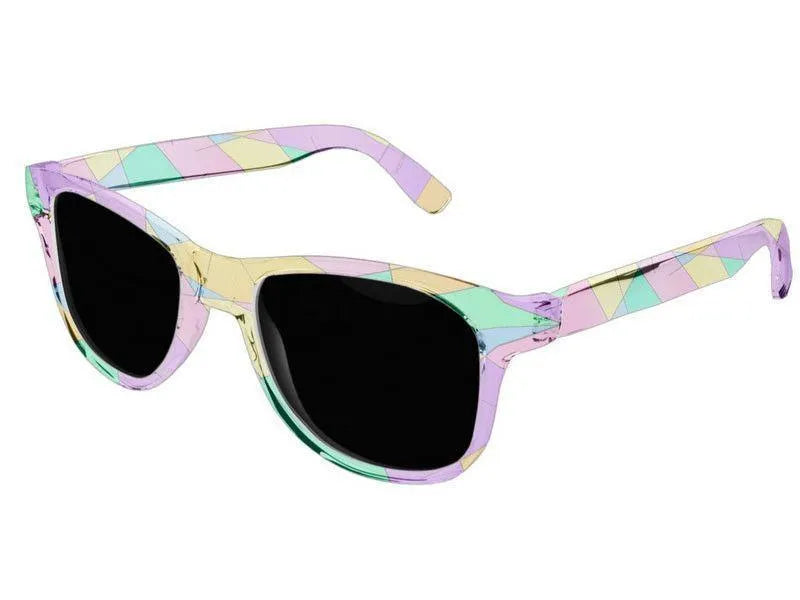 Wayfarer Sunglasses-ABSTRACT LINES #1 Wayfarer Sunglasses (transparent background)-Multicolor Light-from COLORADDICTED.COM-