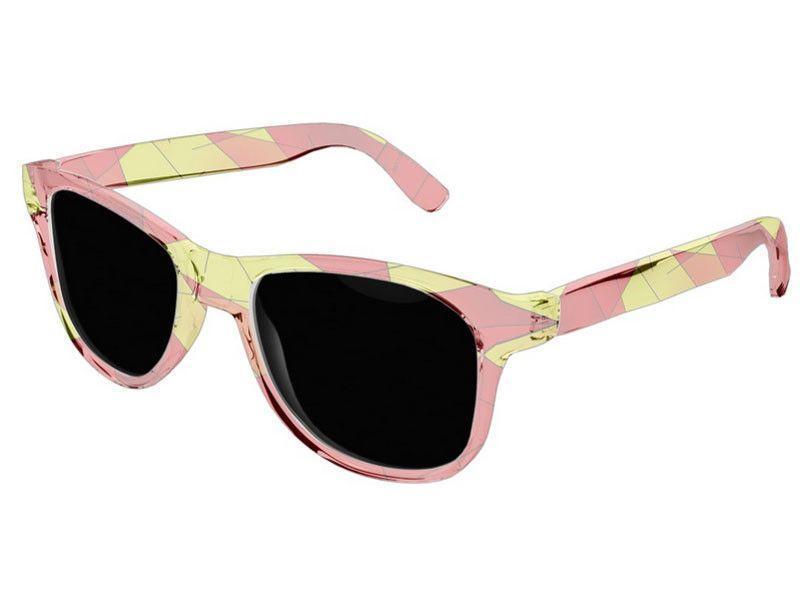 Wayfarer Sunglasses-ABSTRACT LINES #1 Wayfarer Sunglasses (transparent background)-Reds, Oranges &amp; Yellows-from COLORADDICTED.COM-