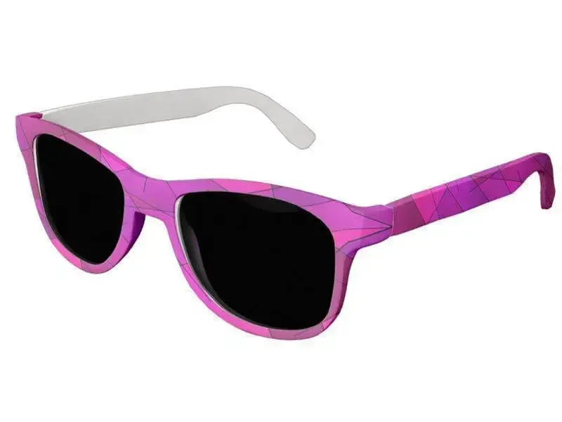 Wayfarer Sunglasses-ABSTRACT LINES #1 Wayfarer Sunglasses (white background)-from COLORADDICTED.COM-