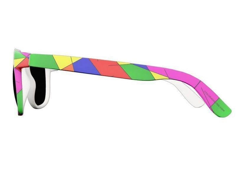 Wayfarer Sunglasses-ABSTRACT LINES #1 Wayfarer Sunglasses (white background)-from COLORADDICTED.COM-
