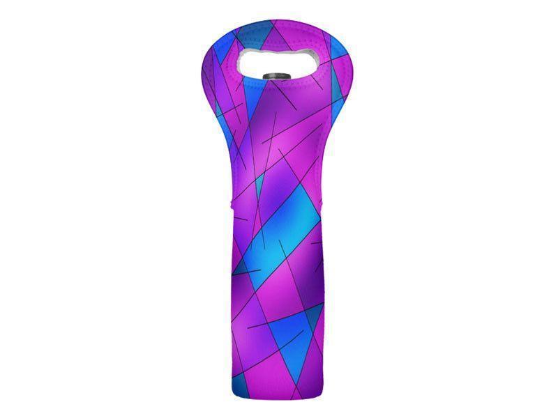 Wine Totes-ABSTRACT LINES #1 Wine Totes-from COLORADDICTED.COM-