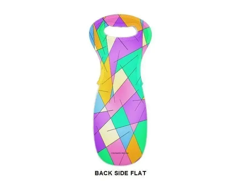 Wine Totes-ABSTRACT LINES #1 Wine Totes-from COLORADDICTED.COM-