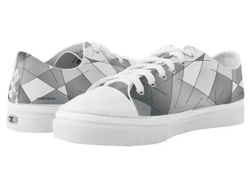 ZipZ Low-Top Sneakers-ABSTRACT LINES #1 ZipZ Low-Top Sneakers-from COLORADDICTED.COM-
