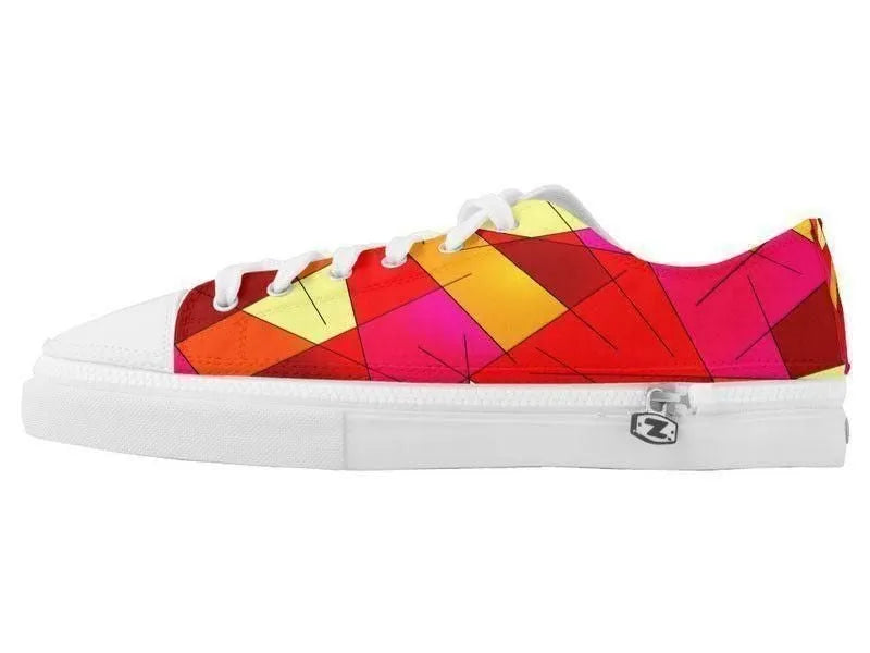 ZipZ Low-Top Sneakers-ABSTRACT LINES #1 ZipZ Low-Top Sneakers-from COLORADDICTED.COM-